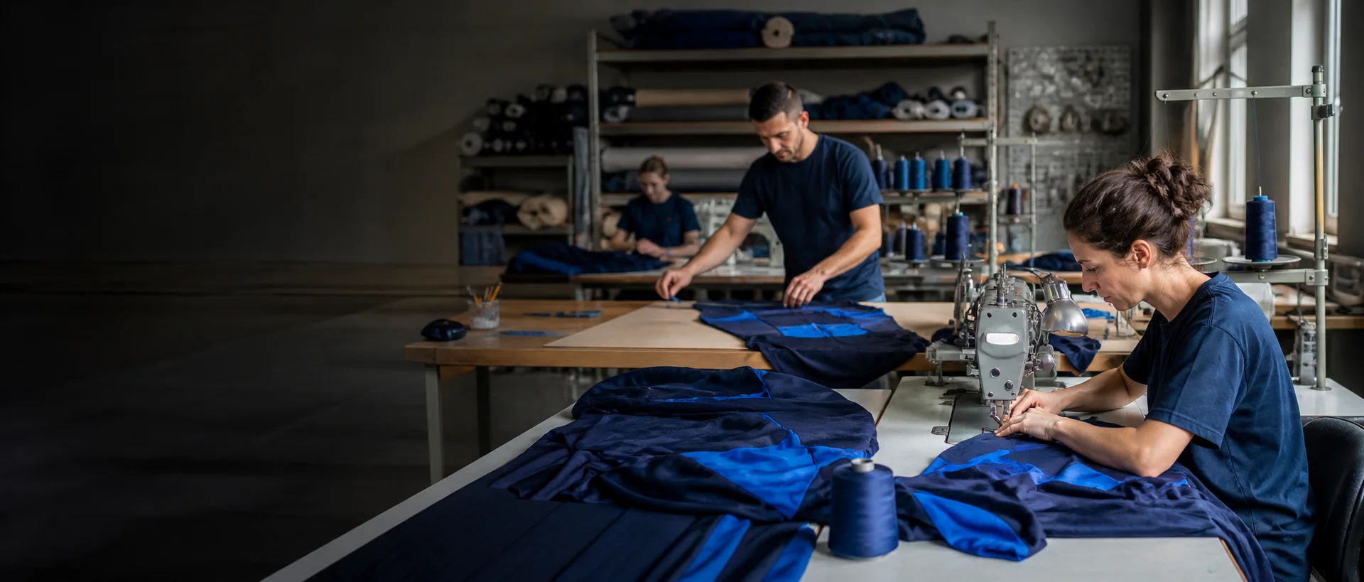Atelier de confection textile